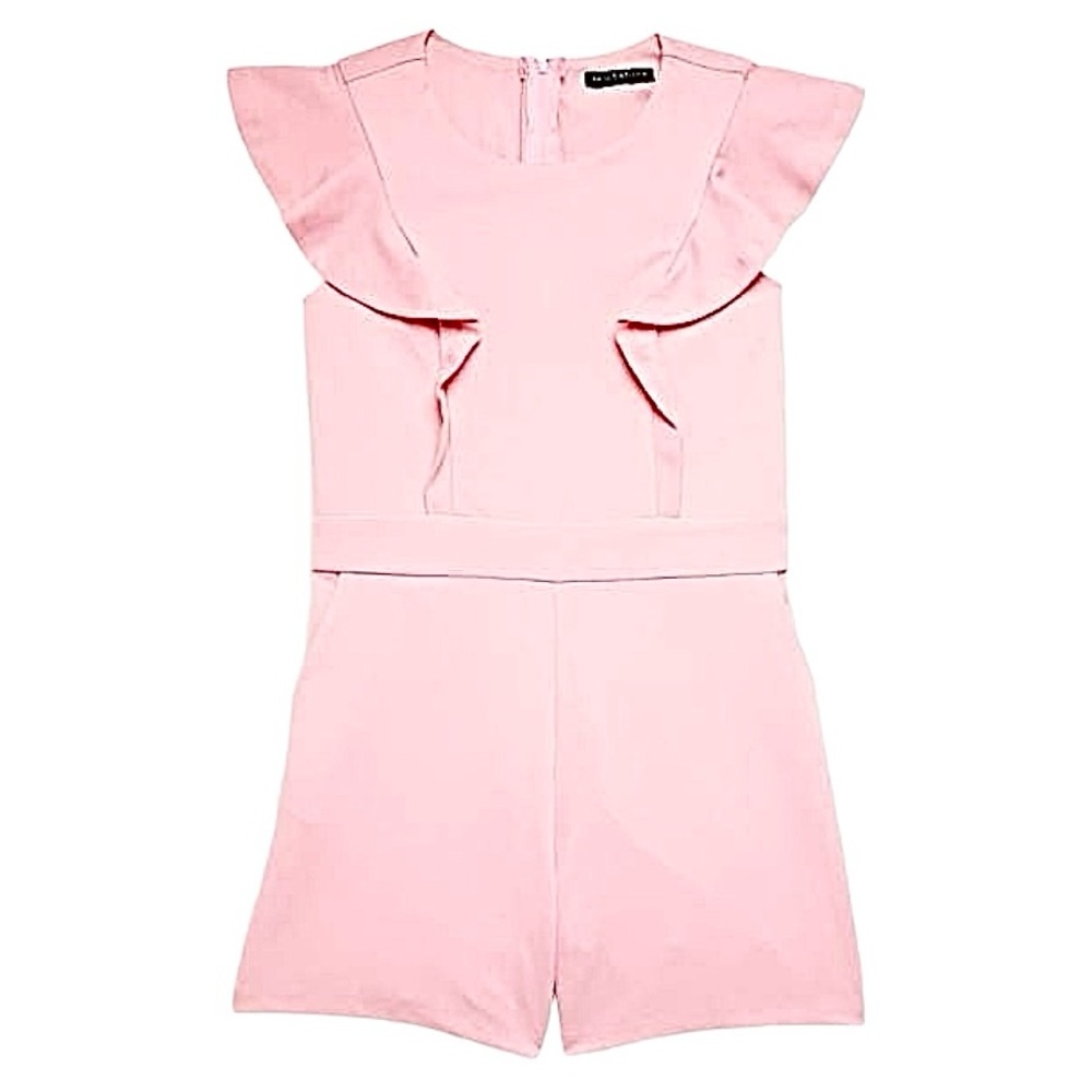 NWOT Rica Ruffled Romper Girls Size 12 Pink Saks 5th Ave.